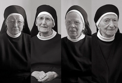 V.l.n.r. Schwester Ancilla, Schwester Lioba, Schwester Maria Magdalena, Schwester Walburgis ..... Foto: URS